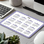 2025 Volljähriger Jahreskalender Wavy LILA SCHWARZ Mousepad<br><div class="desc">Lila, schwarz und weiß - eine minimale, einfache 12-monatige Kalenderwoche 2025 mit weißem Hintergrund, einem lila, stylischen Rahmen und schlichten schwarzen Akzenten. Dieses Design bietet ein modernes Aussehen, das perfekt für Ihr Zuhause-Büro ist, ein durchdachtes und dennoch schlichtes Geschenk für einen Mitarbeiter oder eine funktionelle Ergänzung zu einem Schulschrank. Die...</div>