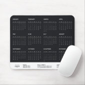 2025 Volljähriges Kalender für Firmenlogos Mousepad (Mit Mouse)