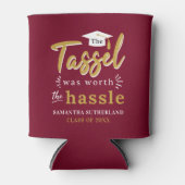 2025 war Abschluss Tassel das Vergnügen Dosenkühler (Vorderseite)