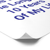 2025 war die längste 10 Jahre meines Lebens Poster (Ecke)