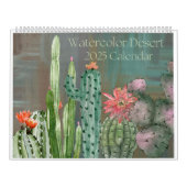 2025 Watercolor Wüstenkalender Kalender (Titelbild)