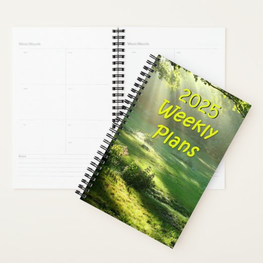 2025 Weekly plant einfaches Himmelslichtdesign Planer (Anzeige)