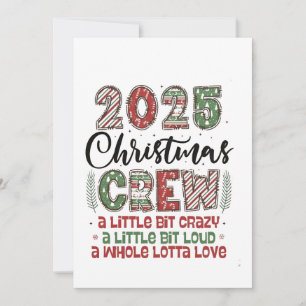 2025 Weihnachts-Crew-Familien-Matching-Outfit Weih Einladung