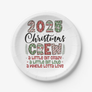 2025 Weihnachts-Crew-Familien-Matching-Outfit Xmas Pappteller