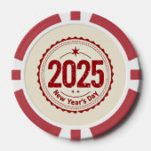 2025 Weihnachtsfeiertag Pokerchips (Vorderseite)