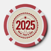 2025 Weihnachtsfeiertag Pokerchips (Rückseite)