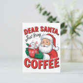2025 Weihnachtskaffee: Schmecken Sie die Saison Postkarte (Stehend Vorderseite)