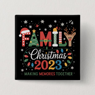 2025 Weihnachtsmannschaft Wir sind Familie Festlic Button