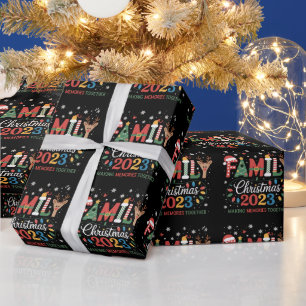 2025 Weihnachtsmannschaft Wir sind Familie Festlic Geschenkpapier