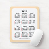 2025 Wheat 52 Week Calendar by Janz Mousepad (Mit Mouse)