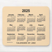 2025 Wheat Calendar von Janz Mouse Pad Mousepad (Vorne)