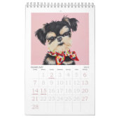 2025 Whimsical Dog Calendar - Klein Kalender (Feb 2027)