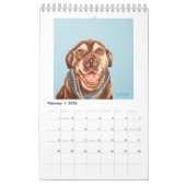 2025 Whimsical Dog Calendar - Klein Kalender (Feb 2026)