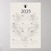 2025 Wolf Sketch Calendar Poster | "Dies Irae" (Vorne)