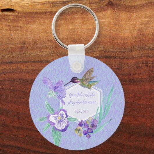 2025 year text Give Jehovah glory Schlüsselanhänger (Vorderseite)