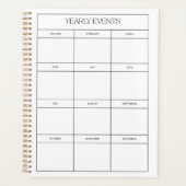 2025 Yearly Planner | Minimalist Wall Calendar Planer (Vorderseite)