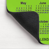 2025 Yellow Green Calendar von Janz Mouse Pad Mousepad (Ecke)