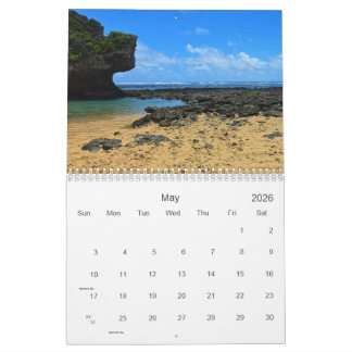 2026 12-monatiger Okinawan-Ozeankalender Kalender