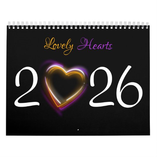 2026 | 12 Schöne romantische Herzen Kalender (Titelbild)