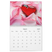 2026 | 12 Schöne romantische Herzen Kalender (Mär 2027)