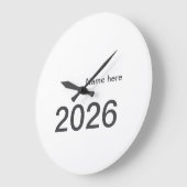 2026 2027 2028 name title here year bold letter große wanduhr (Winkel)