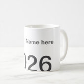 2026 2027 2028 name title here year bold letter  kaffeetasse (VorderseiteRechts)