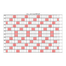 2026 - 2027 Akademisches Jahr Wandplaner-Kalender
