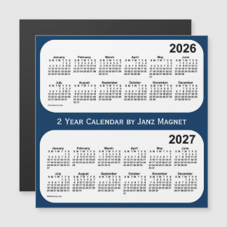 2026-2027 Police Box Blue 2 Year Calendar by Janz Magnetkarte