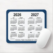 2026-2027 Police Box Blue School Calendar by Janz Mousepad (Mit Mouse)