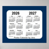 2026-2027 Police Box Blue School Calendar by Janz Poster (Vorne)