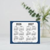 2026-2027 Police Box Blue School Calendar by Janz Postkarte (Stehend Vorderseite)