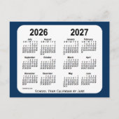 2026-2027 Police Box Blue School Calendar by Janz Postkarte (Vorderseite)