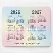 2026-2027 Rainbow Cloud School Calendar by Janz Mousepad (Vorne)