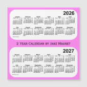 2026-2027 Violet 2 Year Calendar by Janz Magnet (Vorderseite)