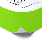 2026-2027 Yellow Green School Calendar von Janz Poster (Ecke)