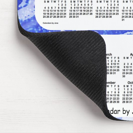 2026-2028 Blue Galaxy 3 Year Calendar by Janz Mousepad (Ecke)
