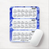 2026-2028 Blue Galaxy 3 Year Calendar by Janz Mousepad (Mit Mouse)