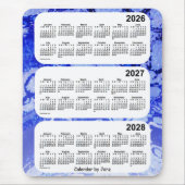2026-2028 Blue Galaxy 3 Year Calendar by Janz Mousepad (Vorne)
