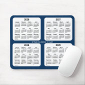 2026-2029 Polizeikasten Blue 4 Year Calendar by Ja Mousepad (Mit Mouse)