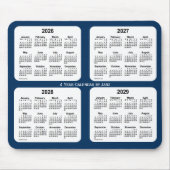2026-2029 Polizeikasten Blue 4 Year Calendar by Ja Mousepad (Vorne)