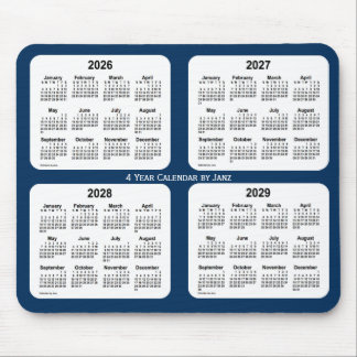2026-2029 Polizeikasten Blue 4 Year Calendar by Ja Mousepad