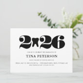 2026 Abschluss der Zahnärztekammer Einladung (Stehend Vorderseite)