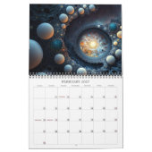 2026 Abstrakt Cosmos Surreal Space Art Kalender (Feb 2027)