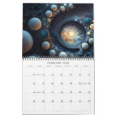 2026 Abstrakt Cosmos Surreal Space Art Kalender (Feb 2026)