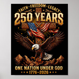 2026 Adler 250 Jahre Dom Patriot Amerikanisch Poster
