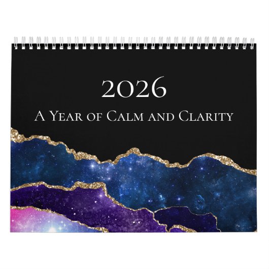2026 Agate Ruhiger Klarheitskalender Kalender (Titelbild)