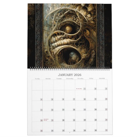 2026 Alien Architecture Surreal Art Calendar Kalender (Jan 2026)