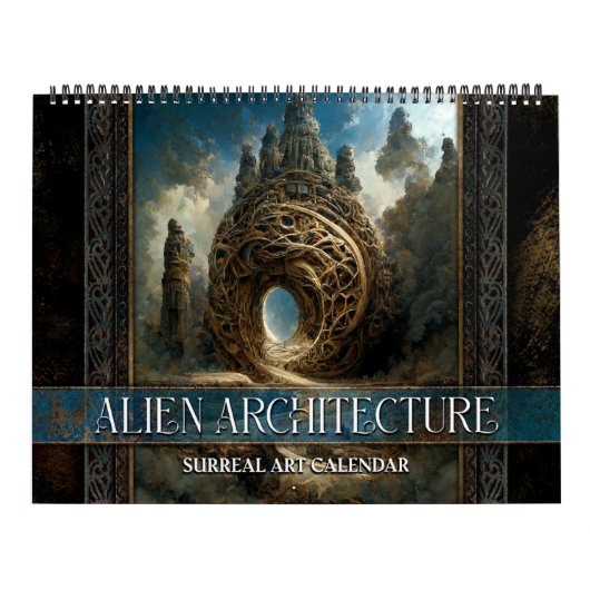 2026 Alien Architecture Surreal Art Calendar Kalender (Titelbild)