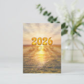 2026 am Horizont Feiertagspostkarte (Stehend Vorderseite)