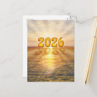 2026 am Horizont Feiertagspostkarte